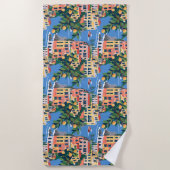 アマルフィ海岸象徴的なヨーロッパの目的地 ビーチタオル (正面)