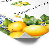 アマルフィ海岸赤イタリアンちゃんシャワーの好意 ポスター (角)