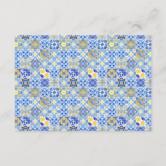 アマルフィ海岸 |の図解入りの、写真付きの週末の詳細 エンクロージャーカード (裏面)