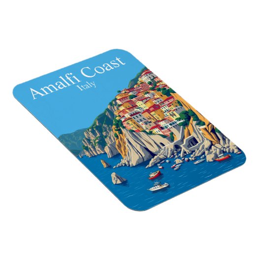 アマルフィ海岸，イタリア地中海の旅行 マグネット (右側)