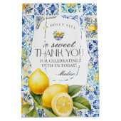 アマルフィ海岸 イタリア トスカーナ沿岸 ミディアムペーパーバッグ (裏面)