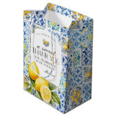 アマルフィ海岸 イタリア トスカーナ沿岸 ミディアムペーパーバッグ (裏面アングル)