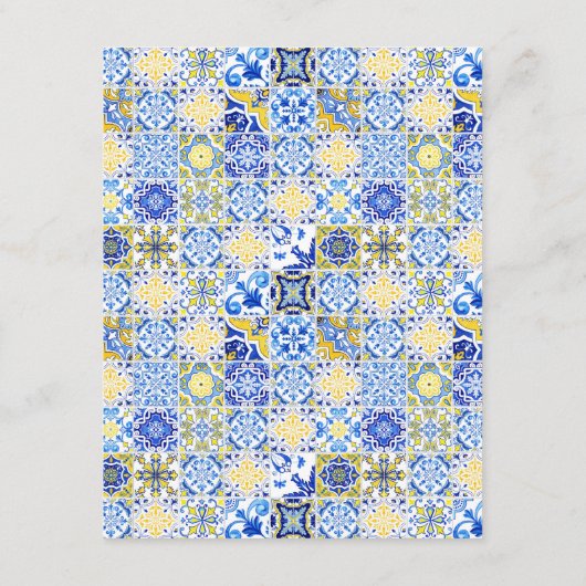 アマルフィ海岸 |タイル地中海のゲスト詳細 エンクロージャーカード (裏面)