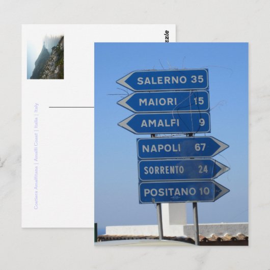 アマルフィ海岸 ポストカード (正面/裏面)