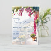 アマルフィ海岸 メディテラニアン イタリアン ウェディング シャワー 招待状 (スタンド正面)