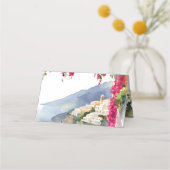 アマルフィ海岸 メディテラニアン イタリアン ブライダル シャワー プレイスカード (裏面)