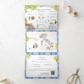 アマルフィ海岸 |旅程地中海のマップ 三つ折りプログラム (内部)