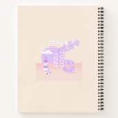 アマルフィ海岸、旅行アート、名門私立校風の旅行、パステル ノートブック (裏面)