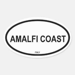 アマルフィ海岸 楕円形シール