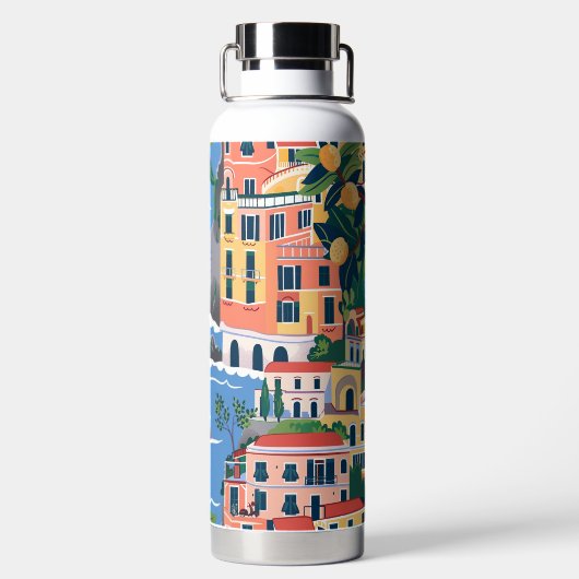アマルフィ海岸:象徴的なヨーロッパの目的地 ウォーターボトル (背面)