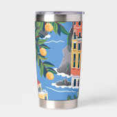 アマルフィ海岸：象徴的なヨーロッパの目的地 保温保冷タンブラー (左面)