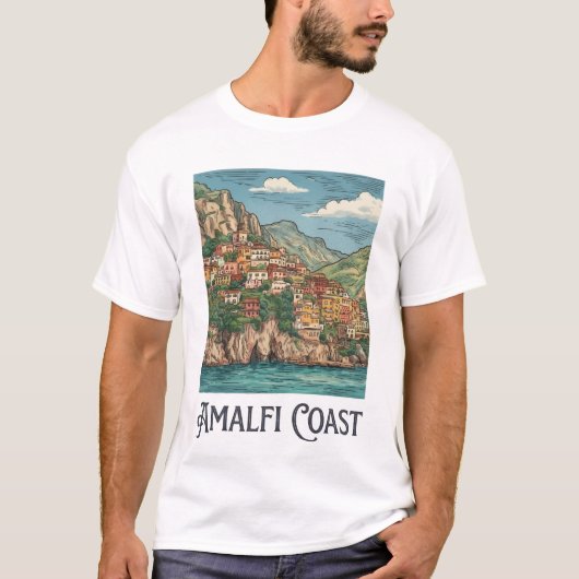 アマルフィ海岸Tシャツ Tシャツ (正面)