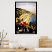 アマルフィ、イタリアのヴィンテージ旅行観光 ポスター (キッチン)