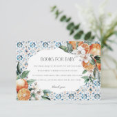 アマルフィ イタリア 赤ちゃんの招待状挿入 エンクロージャーカード (スタンド正面)