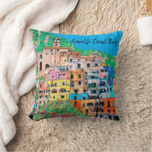 アマルフィ·コースト·オブ·イタリ伝統的アデジタルアート クッション (ブランケット)