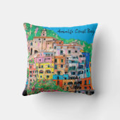 アマルフィ·コースト·オブ·イタリ伝統的アデジタルアート クッション (裏面)