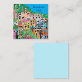 アマルフィ·コースト·オブ·イタリ伝統的アデジタルアート ノートカード (正面/裏面)