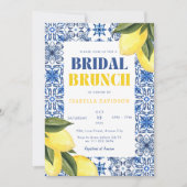 アマルフィ タイル レモン メディテレーニアンブライダル ブランシュ 招待状 (正面)