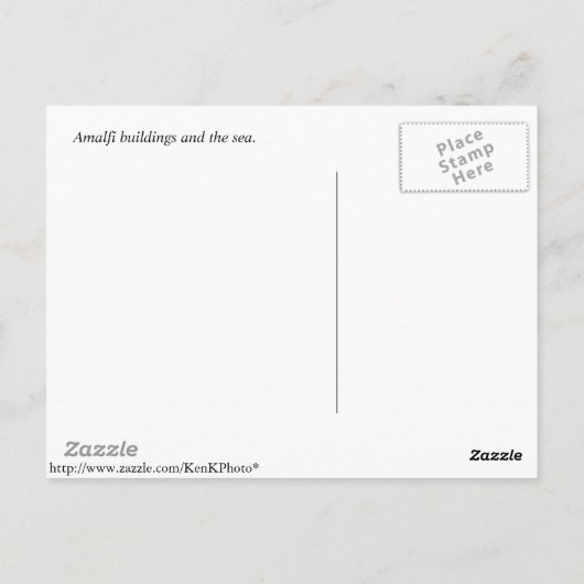 アマルフィ ポストカード (裏面)