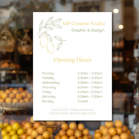 アマルフィ レモン シック ウィンドウサイン