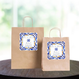 アマルフィ ヴィエトリ タイル イタリアン ウェディング シャワー フェイバー スクエアシール