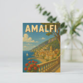 アマルフィItalyはがき ポストカード (スタンド正面)