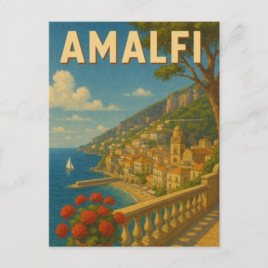 アマルフィItalyはがき ポストカード (正面)