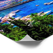 アマルフィItalyヨーロッパモダン写真旅行 ポスター (角)