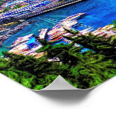 アマルフィItalyヨーロッパモダン写真旅行 ポスター (角)