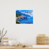 アマルフィItalyヨーロッパモダン写真旅行 ポスター (キッチン)