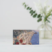 アマルフィNapoliイタリアのヴィンテージイタリアンな旅行ポスター 名刺 (スタンド正面)