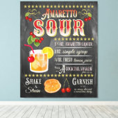 アマレットサワーシャルボードレシピ キャンバスプリント (インサイチュ (ウッドフロア))