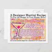 アマレットマンゴマルティーニレシピハガキ ポストカード (正面/裏面)