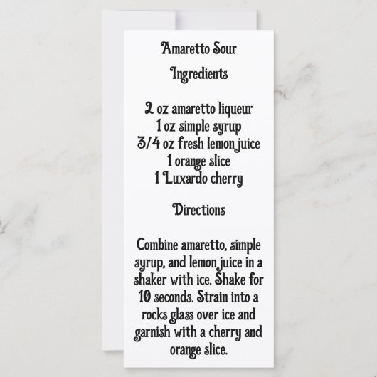 アマレット・サワー (裏面)