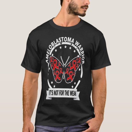 アマロブラストマ戦士の赤いリボン蝶が待っている Tシャツ (正面)