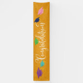 アマンダおめでとうございます卒業式 横断幕 (縦)