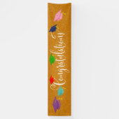 アマンダおめでとうございます卒業式 横断幕 (縦)