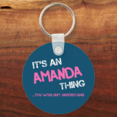 アマンダが理解できないノベルティ キーホルダー (正面)