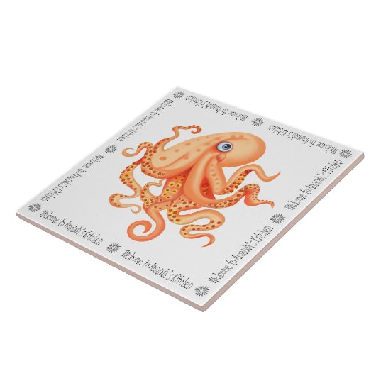 アマンダのキッチンカワイオレンジタコへようこそ タイル (側面)