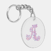 アマンダのモノグラムAの名前および意味キーホルダー キーホルダー (正面左)