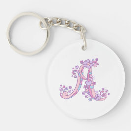 アマンダのモノグラムAの名前および意味キーホルダー キーホルダー