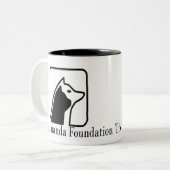 アマンダの基礎コーヒー・マグのための公式のロゴ ツートーンマグカップ (正面左)
