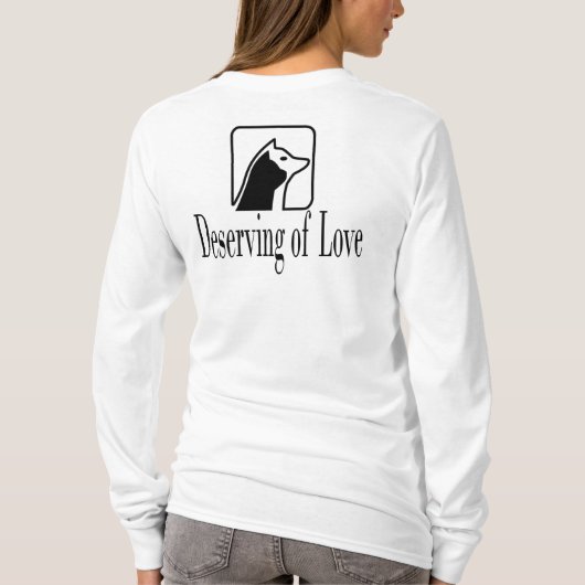 アマンダの基礎フード付きのShiのための公式のロゴ Tシャツ (裏面)