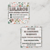 アマンダシンプソンのためのおあつらえ スクエア名刺 (正面/裏面)