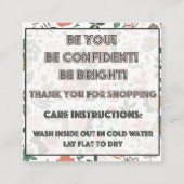 アマンダシンプソンのためのおあつらえ スクエア名刺 (裏面)