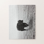 アマンダスミスワイオミングによって氷の11x14 Bullを困惑させて下さい ジグソーパズル (縦)