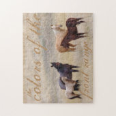 アマンダスミスワイオミングのカメラマンによる馬のパズル ジグソーパズル (縦)