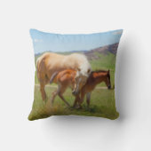 アマンダスミスワイオミングの写真による馬の装飾用クッション クッション (裏面)