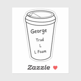 アマンダレキシージョージーコーヒーステッカーの常連 シール