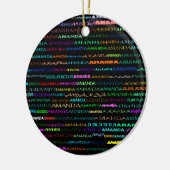 アマンダ文字デザインIオーナメント セラミックオーナメント (左)